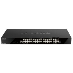 Суич D-LINK 24 ports GE + 2 10GE ports + 2 SFP+ Smart Managed Switch Суич D-LINK 24 ports GE + 2 10GE ports + 2 SFP+ Smart Managed Switch