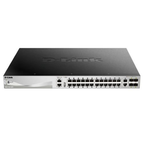 Суич D-LINK 24x10/100/1000Base-T PoE ports
