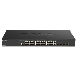 Суич D-LINK 24x10G Base-T ports + 4x10G/25G SFP28 ports Smart Managed Switch Суич D-LINK 24x10G Base-T ports + 4x10G/25G SFP28 ports Smart Managed Switch