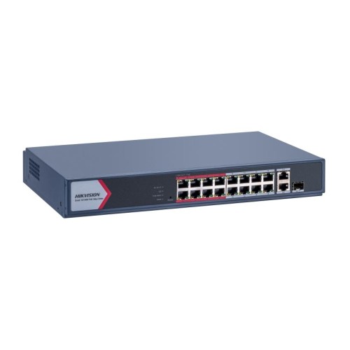 Суич HIKVISION 16 Port Fast Ethernet Smart POE Switch 16 x 10/100M PoE ports Суич HIKVISION 16 Port Fast Ethernet Smart POE Switch 16 x 10/100M PoE ports