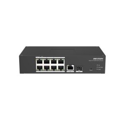 Суич HIKVISION 10 Port Fast Ethernet Smart Harsh POE Switch 8x 10/100 Mbps PoE port
