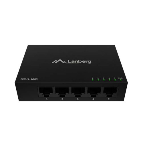 Суич LANBERG switch DSM1-1005 5-port Суич LANBERG switch DSM1-1005 5-port