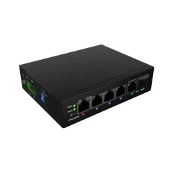 Суич LANBERG Switch ILFE-4P-1Ge-1S-90 POE 1 x BT 3 x AT SFP/ETH DIN Unmanagment Fast Ethernet Суич LANBERG Switch ILFE-4P-1Ge-1S-90 POE 1 x BT 3 x AT SFP/ETH DIN Unmanagment Fast Ethernet