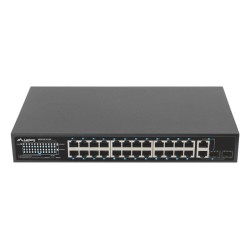 Суич LANBERG Switch 24 x 100MB POE+/2 x Combo Rack 19 Суич LANBERG Switch 24 x 100MB POE+/2 x Combo Rack 19