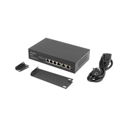 Суич LANBERG switch 4x 100mb poe+/2x 100mb unmanaged rack 10 Суич LANBERG switch 4x 100mb poe+/2x 100mb unmanaged rack 10