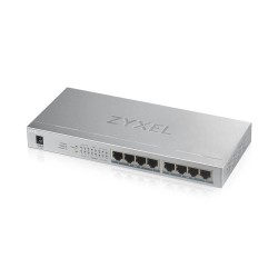 Суич ZyXEL GS1008-HP 8 Port Gigabit PoE+ unmanaged desktop Switch Суич ZyXEL GS1008-HP 8 Port Gigabit PoE+ unmanaged desktop Switch