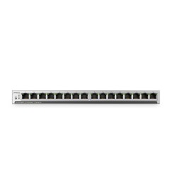 Суич ZyXEL GS1100-16EPS Slimline Unmanaged + PoE+ 135W 16 port Gigabit Unmanaged + Switch
