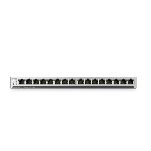 Суич ZyXEL GS1100-16EPS Slimline Unmanaged + PoE+ 135W 16 port Gigabit Unmanaged + Switch Суич ZyXEL GS1100-16EPS Slimline Unmanaged + PoE+ 135W 16 port Gigabit Unmanaged + Switch