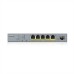 Суич ZyXEL GS1350-6HP 6 Port managed CCTV PoE switch Суич ZyXEL GS1350-6HP 6 Port managed CCTV PoE switch