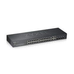 Суич ZyXEL GS1920-24v2 28 Port Smart Managed Switch 24x Gigabit Copper and 4x Gigabit dual pers. Суич ZyXEL GS1920-24v2 28 Port Smart Managed Switch 24x Gigabit Copper and 4x Gigabit dual pers.