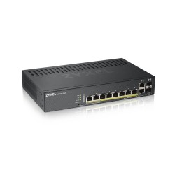 Суич ZyXEL GS1920-8HPv2 10 Port Smart Managed Switch 8x Gigabit Copper and 2x Gigabit dual pers. Суич ZyXEL GS1920-8HPv2 10 Port Smart Managed Switch 8x Gigabit Copper and 2x Gigabit dual pers.