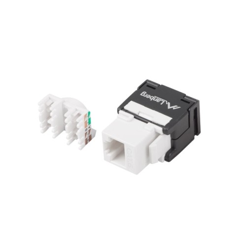 Конектори LANBERG keystone module toolless RJ45 180° UTP CAT.6a Конектори LANBERG keystone module toolless RJ45 180° UTP CAT.6a