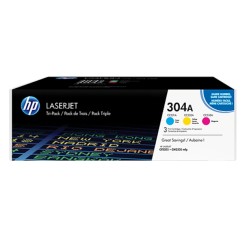 Тонер HP 304A CYM Tri-Pack LaserJet Toner Cartridge