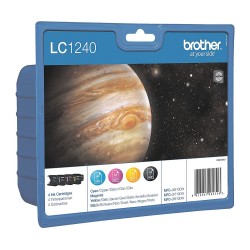 Мастилена касета Brother LC-1240 BK/C/M/Y Value Bonus Pack Ink Cartridge for MFC-J6510/J6910