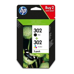 Мастилена касета HP 302 2-pack Black/Tri-color Original Ink Cartridges Мастилена касета HP 302 2-pack Black/Tri-color Original Ink Cartridges