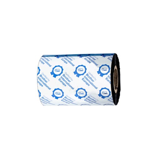 Консуматив за термотрансферен печат Brother Premium resin black 80mmx300m ribbon (PK OF 12) Консуматив за термотрансферен печат Brother Premium resin black 80mmx300m ribbon (PK OF 12)