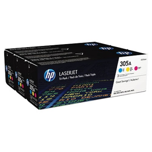 Тонер HP 305A CYM Tri-Pack Laserjet Toner Cartridge Тонер HP 305A CYM Tri-Pack Laserjet Toner Cartridge