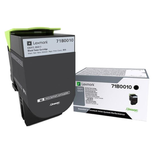 Тонер касета Lexmark 71B0010 Черен Тонер касета Lexmark 71B0010 Черен