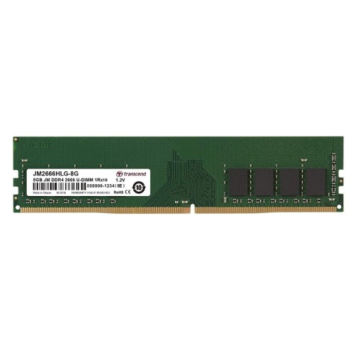 Памет TRANSCEND 8GB JM DDR4 2666Mhz U-DIMM 1Rx16 1Gx16 CL19 1.2V