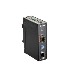 Мрежов аксесоар D-LINK 10/100/1000 Mbps to SFP Industrial Media Converter with -40 to 70 °C operating range Мрежов аксесоар D-LINK 10/100/1000 Mbps to SFP Industrial Media Converter with -40 to 70 °C operating range