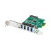 Мрежова карта LANBERG pci express x1 card->4x USB-A 3.1 gen1 low profile Мрежова карта LANBERG pci express x1 card->4x USB-A 3.1 gen1 low profile