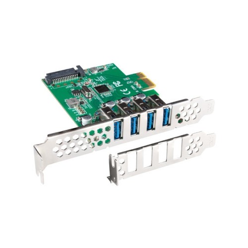 Мрежова карта LANBERG pci express x1 card->4x USB-A 3.1 gen1 low profile Мрежова карта LANBERG pci express x1 card->4x USB-A 3.1 gen1 low profile