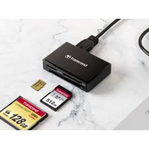 Четец за карти TRANSCEND All-in-1 Multi Memory Card Reader USB 3.0/3.1 Gen 1 Четец за карти TRANSCEND All-in-1 Multi Memory Card Reader USB 3.0/3.1 Gen 1