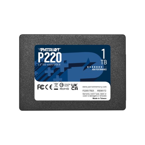 SSD PATRIOT P220 1TB SATA3 2.5 SSD PATRIOT P220 1TB SATA3 2.5