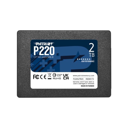 SSD PATRIOT P220 2TB SATA3 2.5 SSD PATRIOT P220 2TB SATA3 2.5