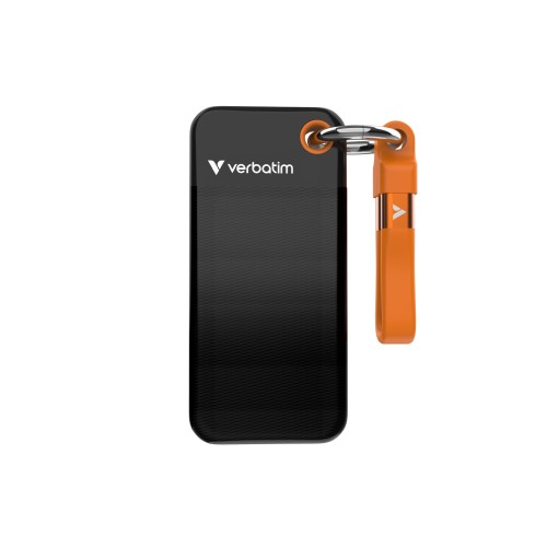 SSD VERBATIM Pocket SSD USB 3.2 Gen 2 512GB Black/Orange SSD VERBATIM Pocket SSD USB 3.2 Gen 2 512GB Black/Orange