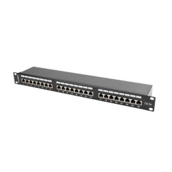 Сървърна опция LANBERG patch panel 24 port 1U CAT.5E shielded black Сървърна опция LANBERG patch panel 24 port 1U CAT.5E shielded black