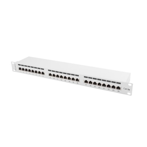 Сървърна опция LANBERG patch panel 24 port 1U CAT.5E shielded grey Сървърна опция LANBERG patch panel 24 port 1U CAT.5E shielded grey