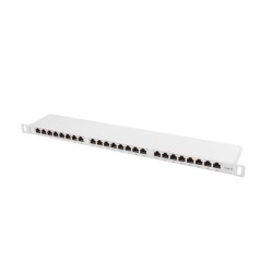 Сървърна опция LANBERG patch panel 24 port 0.5U CAT.6 shielded grey Сървърна опция LANBERG patch panel 24 port 0.5U CAT.6 shielded grey
