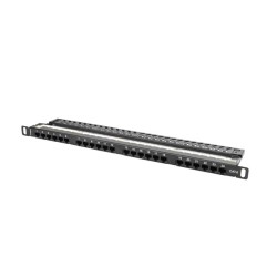 Сървърна опция LANBERG patch panel 24 port 0.5U CAT.6 black Сървърна опция LANBERG patch panel 24 port 0.5U CAT.6 black