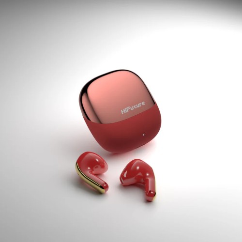 Слушалки HIFUTURE ChromeBuds Red Metallic Charge Case