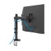 Стойка за дисплеи и проектори Neomounts Nero Triple Flat Screen Desk Mount (phone holder+Quick-fix clamp/grommet)