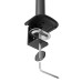 Стойка за дисплеи и проектори Neomounts Nero Triple Flat Screen Desk Mount (phone holder+Quick-fix clamp/grommet)
