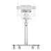 Стойка за дисплеи и проектори Neomounts Select Mobile Display Floor Stand White Стойка за дисплеи и проектори Neomounts Select Mobile Display Floor Stand White