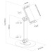 Стойка за смартфони и таблети Neomounts universal tablet stand for 4.7-12.9 Стойка за смартфони и таблети Neomounts universal tablet stand for 4.7-12.9
