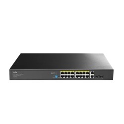 Суич CUDY GS1018PS2 16-Port Gigabit PoE+ Switch with 2 Uplink Gigabit Ports and 2 Gigabit SFP Slots 200W16-10/100/1000 BASE-T Gigabit ports 2-Port 10/100/1000 BASE-T Gigabit Uplink ports Суич CUDY GS1018PS2 16-Port Gigabit PoE+ Switch with 2 Uplink Gigabit Ports and 2 Gigabit SFP Slots 200W16-10/100/1000 BASE-T Gigabit ports 2-Port 10/100/1000 BASE-T Gigabit Uplink ports