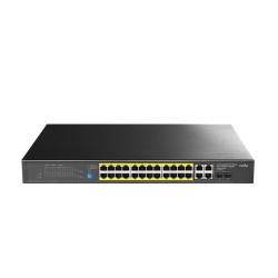 Суич CUDY GS1028PS2 24-Port Gigabit PoE+ Switch with 2 SFP ports 300W24-10/100/1000 BASE-T Gigabit ports 19-inch