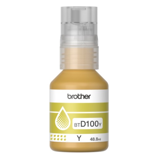 Туба с мастило Brother BT-D100Y Yellow Ink Bottle