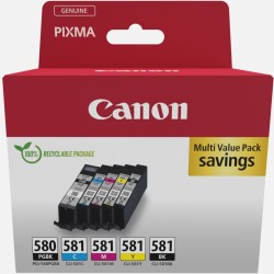 Мастилена касета CANON PGI-580/CLI-581 PBK/C/M/Y Pigment + Ink Cartridge Multi Pack Мастилена касета CANON PGI-580/CLI-581 PBK/C/M/Y Pigment + Ink Cartridge Multi Pack