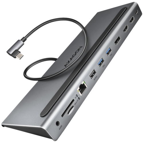 USB хъб AXAGON Multiport USB-C 5Gbps TRIPLE 4K DISPLAY hub HMC-4KX3 USB хъб AXAGON Multiport USB-C 5Gbps TRIPLE 4K DISPLAY hub HMC-4KX3