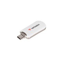 USB памет VERBATIM Plectra USB-C Flash Drive White 128GB USB памет VERBATIM Plectra USB-C Flash Drive White 128GB