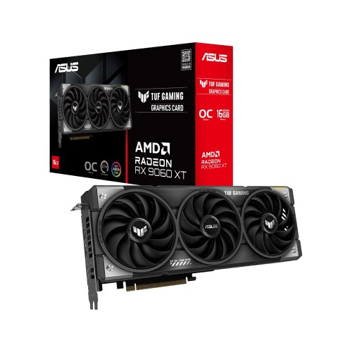Видеокарти ASUS TUF Gaming RX 9060XT 16GB GDDR6 OC Видеокарти ASUS TUF Gaming RX 9060XT 16GB GDDR6 OC