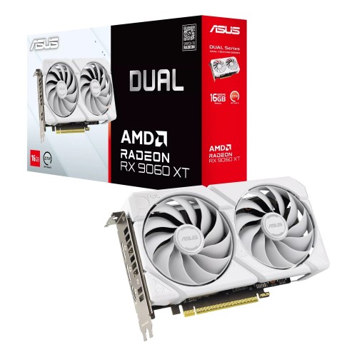 Видеокарта ASUS Dual RX 9060XT 16GB GDDR6 White Видеокарта ASUS Dual RX 9060XT 16GB GDDR6 White