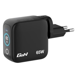 Зарядно устройство VERBATIM Mini GaN Charger 65W with Display Зарядно устройство VERBATIM Mini GaN Charger 65W with Display