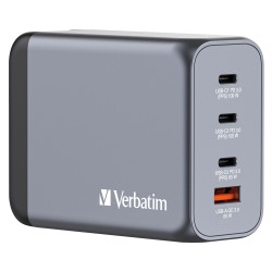 Зарядно устройство VERBATIM GNC-200 GaN Charger 4 Port 200W USB A/C (EU/UK/US) Зарядно устройство VERBATIM GNC-200 GaN Charger 4 Port 200W USB A/C (EU/UK/US)