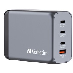 Зарядно устройство VERBATIM GNC-240 GaN Charger 4 Port 240W USB A/C (EU/UK/US) Зарядно устройство VERBATIM GNC-240 GaN Charger 4 Port 240W USB A/C (EU/UK/US)